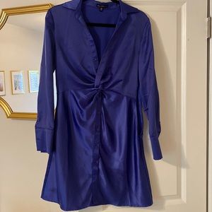 Never worn satin twist dress.